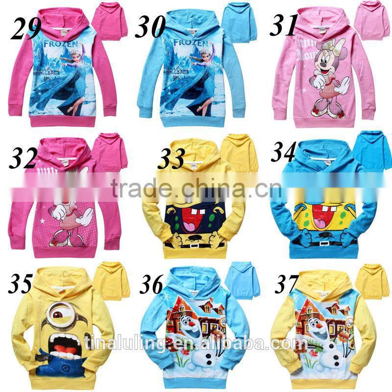 Brand New boys autumn zipper hoodies kids cartoon sweatshirts