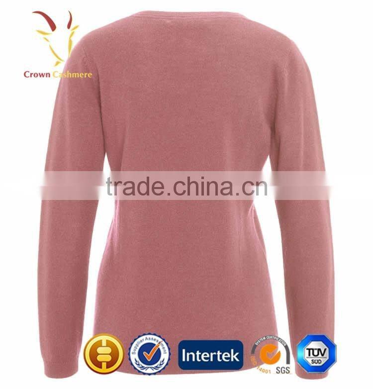 High Quality Women Cashmere Wool Knitted Pullover Sweater