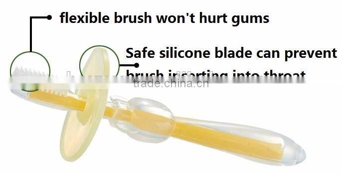funny silicone baby toothbrush silicone toothbrush teething toothbrush for infant