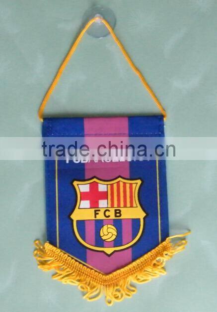 printed satin polyester pennant