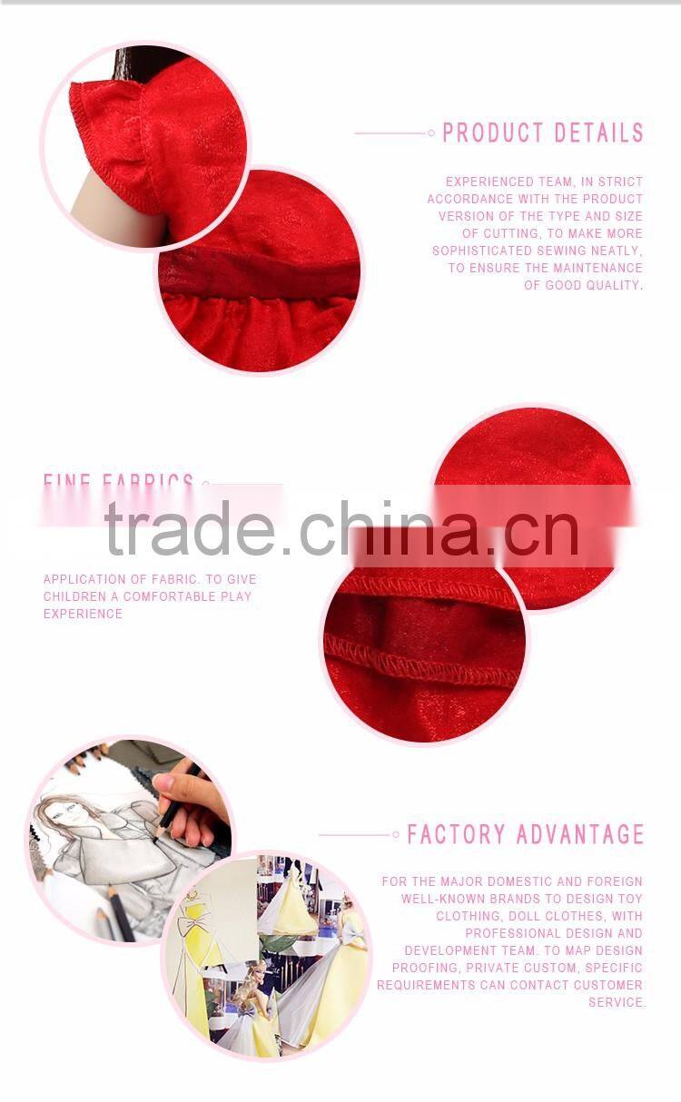 Fits 18 inch american girl doll red mini skirt clothing