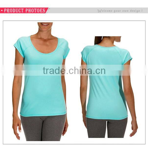 Body Building Wear T-shirt With wholesale Price Dry Fit t Shirt Women Thin Cotton Tshirt
