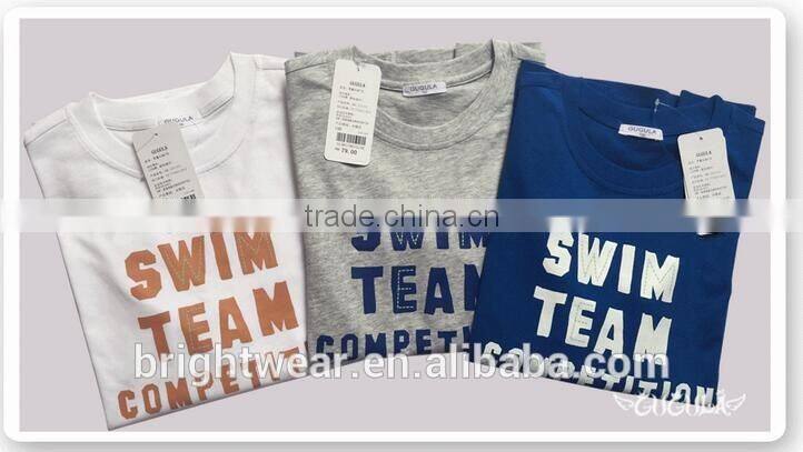 100% cotton boy's long sleeve t-shirt bottoming shirt under shirt basic style simple style