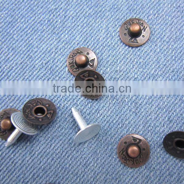 Metal Decorative Brass Rivets for Jeans Accessory