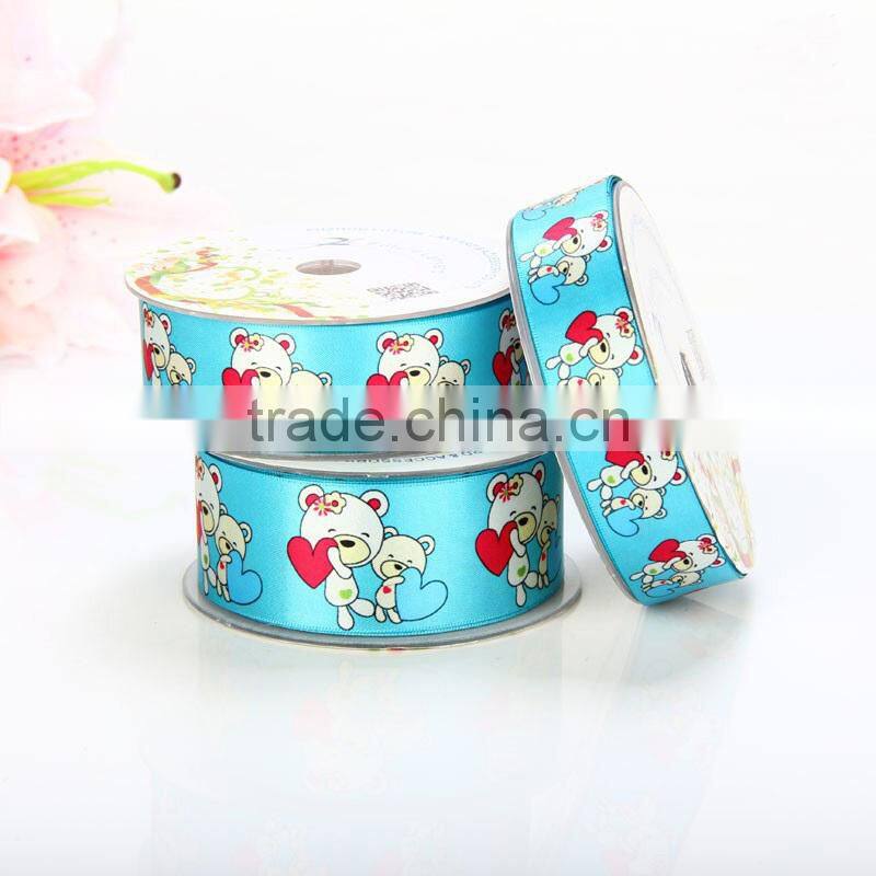 grosgrain ribbon with animal print