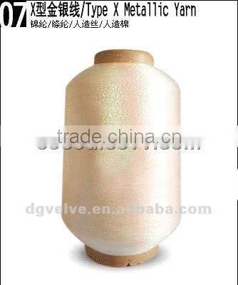 hot sale X Type Metallic Yarn velve SGS certificate