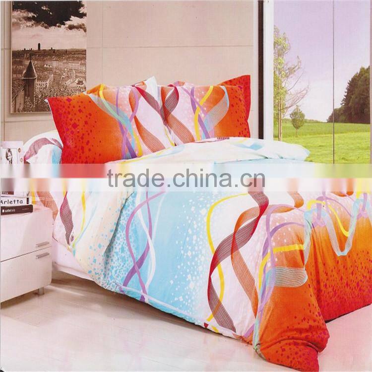 100% polyester colorful bedding sets,alibaba china custom print bedding set,90gsm bed sheet microfiber