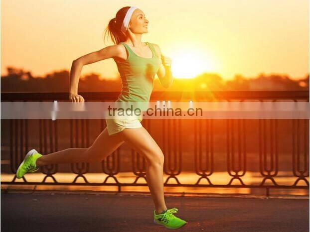 Fashion sports lycra/polar fleece elastic headband for yoga running sweatband