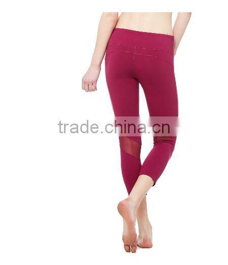 Wholesale Nylon Spandex Yoga Pants Women Capri Sport Leggings Fitness