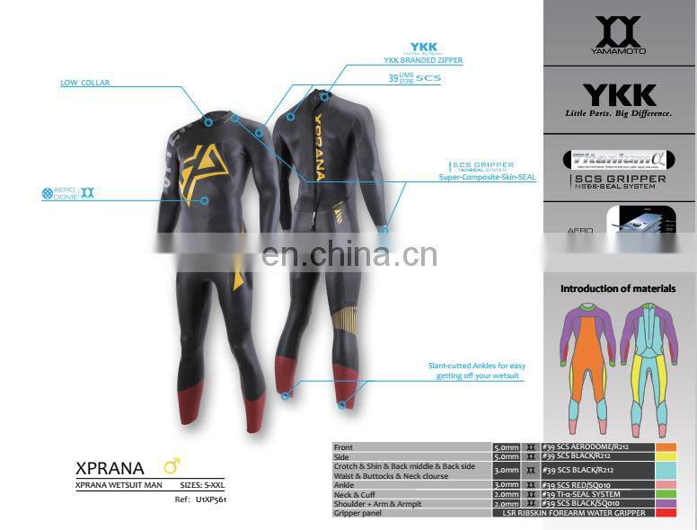 High quality Utter Xprana triathlon wetsuit with Yamamoto SCS neoprene fabric