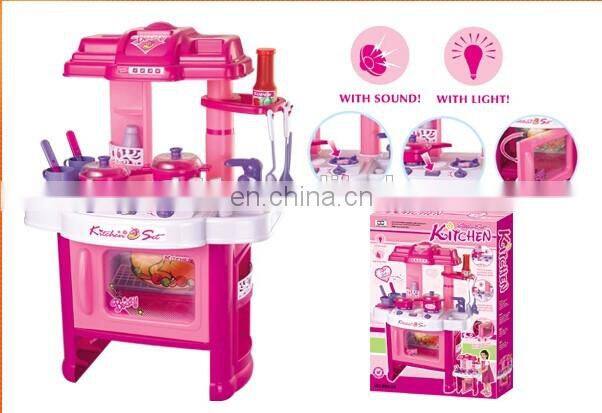 kids cosmetics set toys platform with light and musical