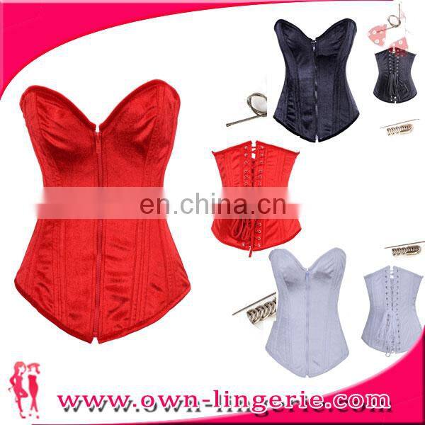 Women red printed flowers waist trainer shaper latex waist corsets