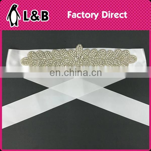 best selling crystal rhinestone belt for wedding dress