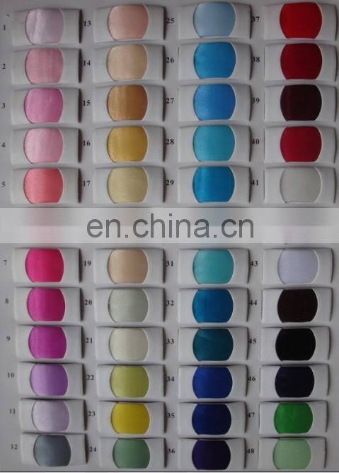 C147G silver organza wholesale chair sashes with buckle