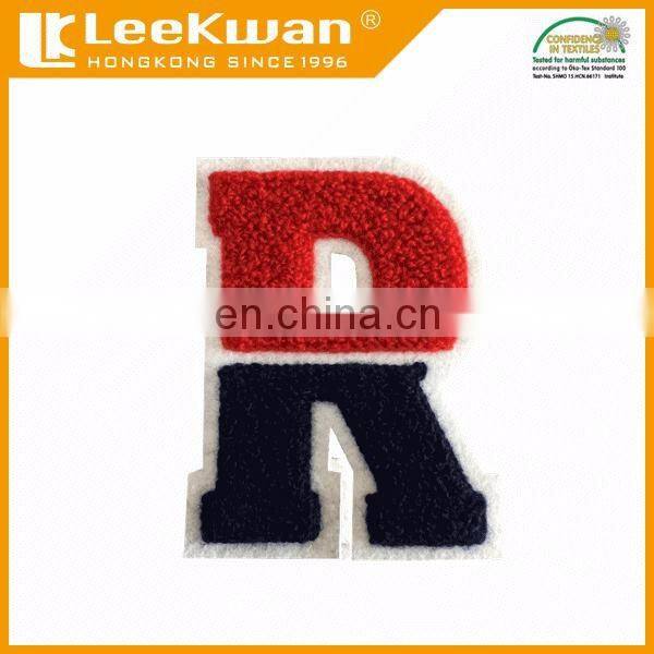 custom uniform chenille letters patch/APR chenille letters/school letterman chenille patches