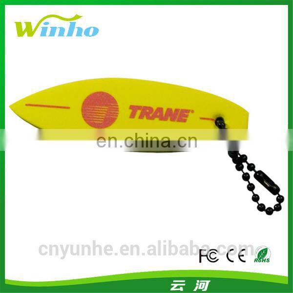 Plastic floating key ring with metal split ring