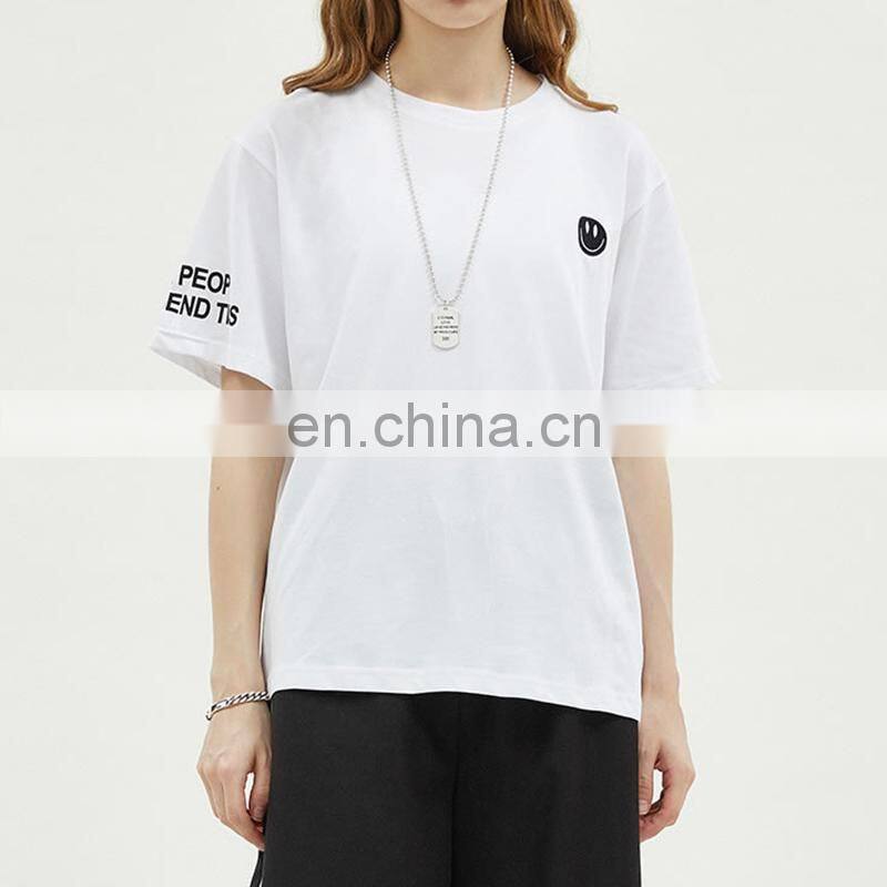 Loose Wear Hip Hop Style Printing Girl T Shirts, Cotton Women Tees