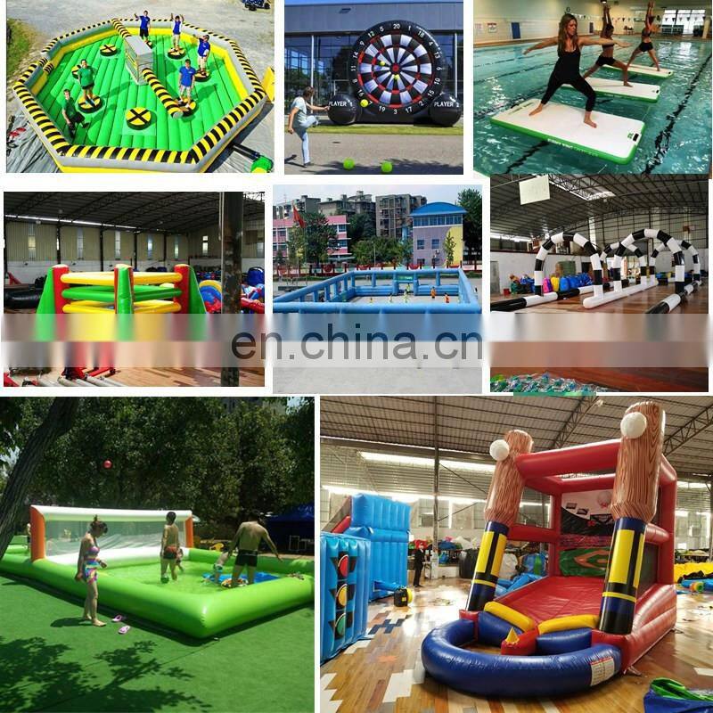 Outdoor mobile Blow up meltdown game inflatable wipeout ball course for sale