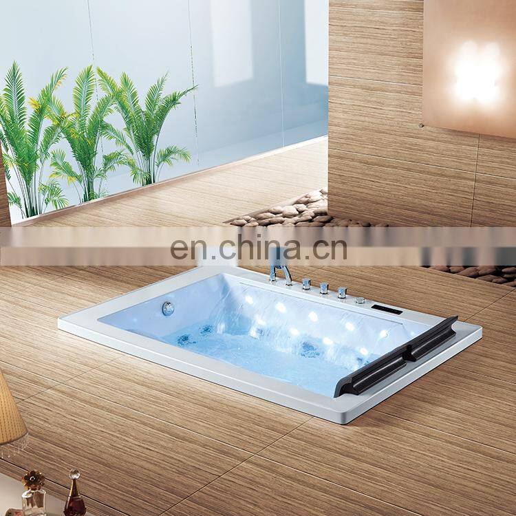 Proway Bathtub DP-8015 in Whirlpool walk in black stone bathtub,  bathroom heart bathtub