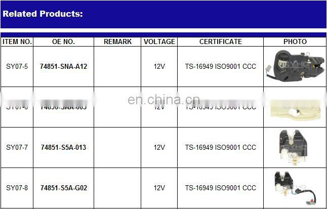 NEW 74896-SAA-003/74896 SAA 003/74896SAA003 Auto Door Lock Actuator Compatible with Honda FIT