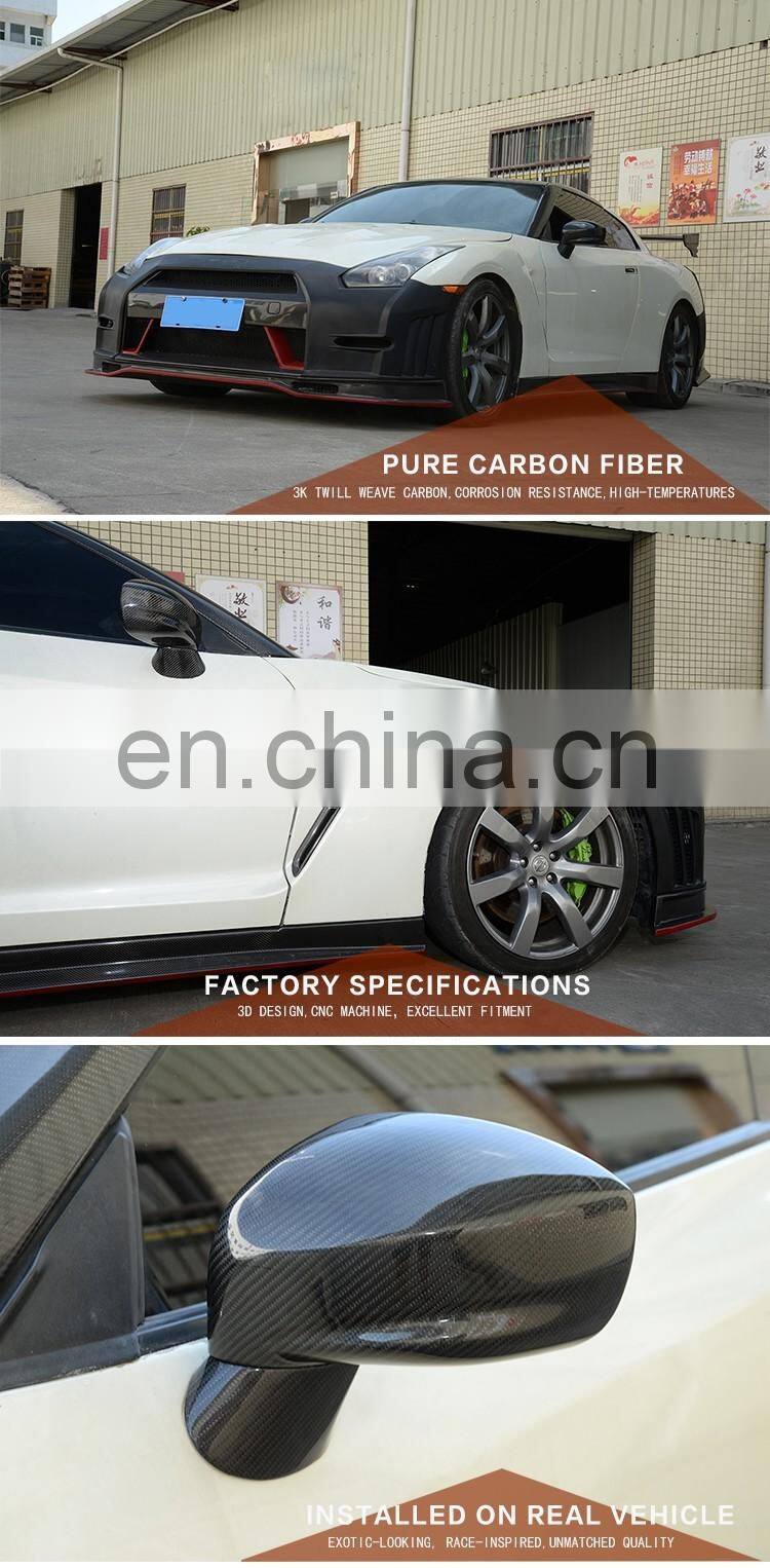 R35 Racing Carbon Car Back Mirror Cap for Nissa n R35 GTR 2009-2015