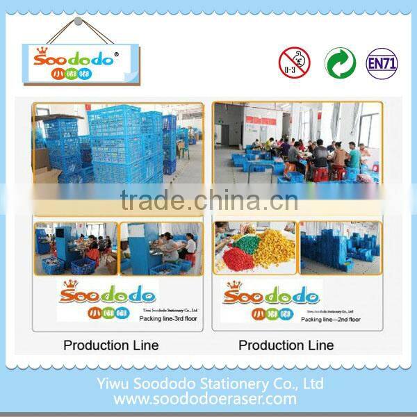 TPR wholesale pencil with flower shaped top eraser