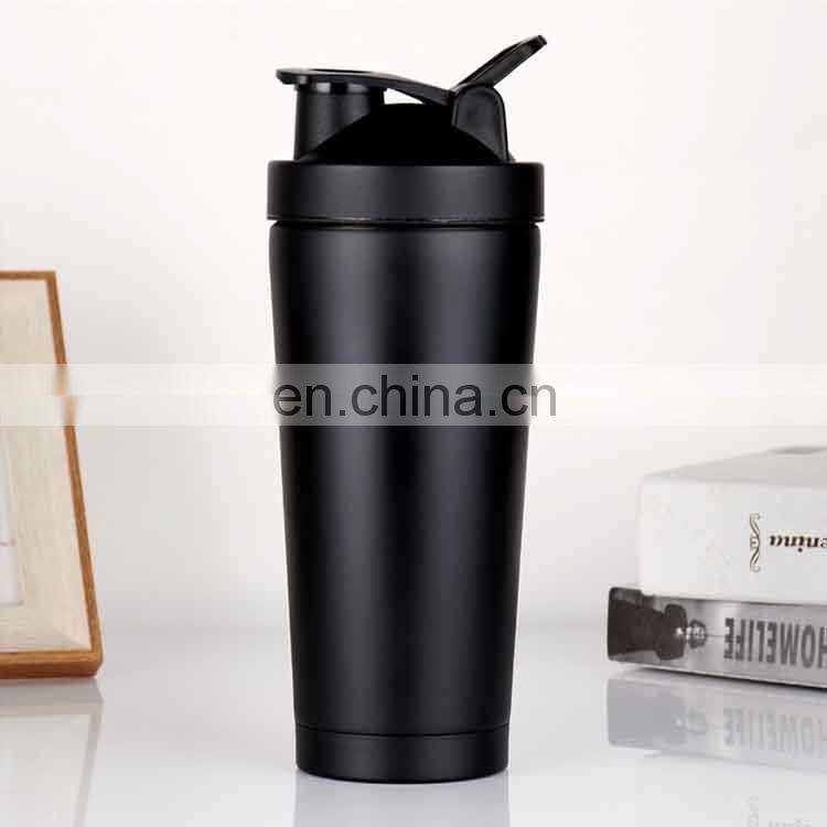Custom Logo Colorful 1L Stainless Steel Gym Protein Shaker Bottle