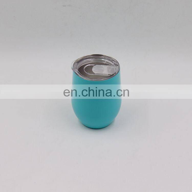 12oz Double Wall 304 8/18 Stainless Steel Reusable Coffee Cup Mug Tumbler With Lid