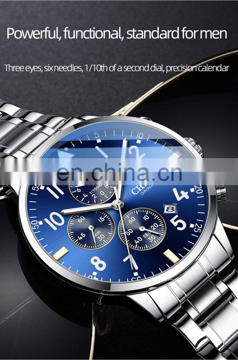 CHENXI 937 Men Quartz Watches New Fashion Sport Waterproof Luxury Chronograph Stainless Steel Wrist Watch