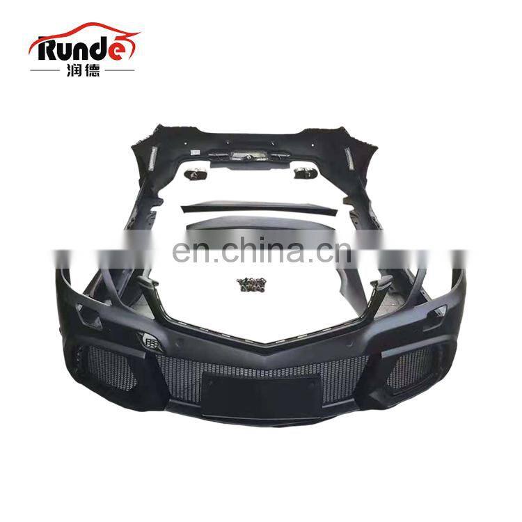 Runde WD Style Body Kit With Front Rear Bumper Side Skirts Fender Spoiler For 2009-2013 MERCEDES E-Class C207 W207 body kit