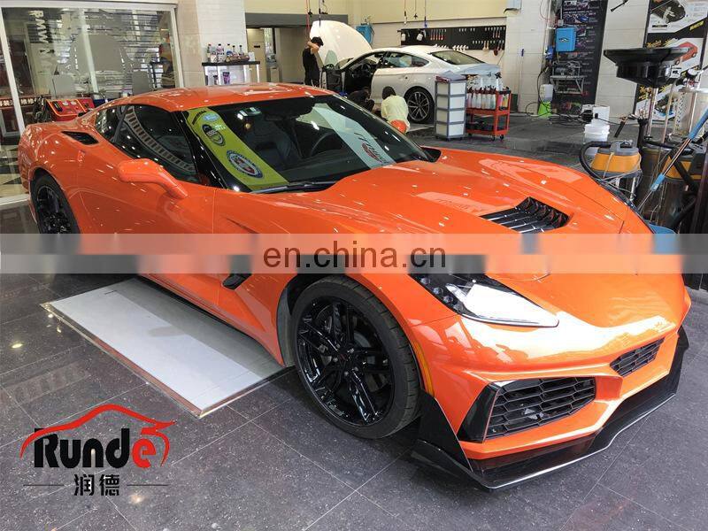 Runde Car Modification PP Material bodykit front bumper Upgrade For 2014+ Chevrolet Corvette ZR1 Bodykit Front Bumper