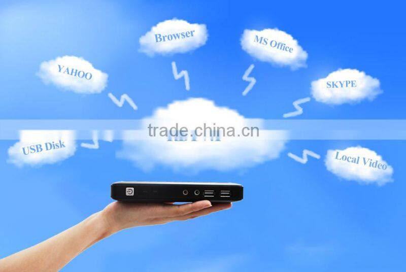 One PC multi users thin client fanless aluminium alloy PC station