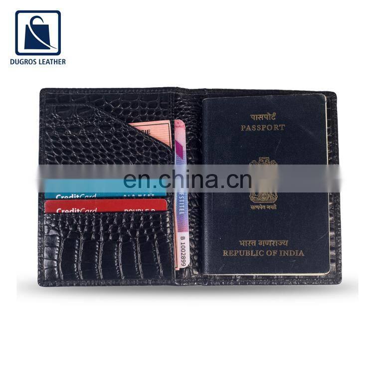 Hot Selling of Custom Design Optimum Quality Leather Passport Holder for Universal Purchasers