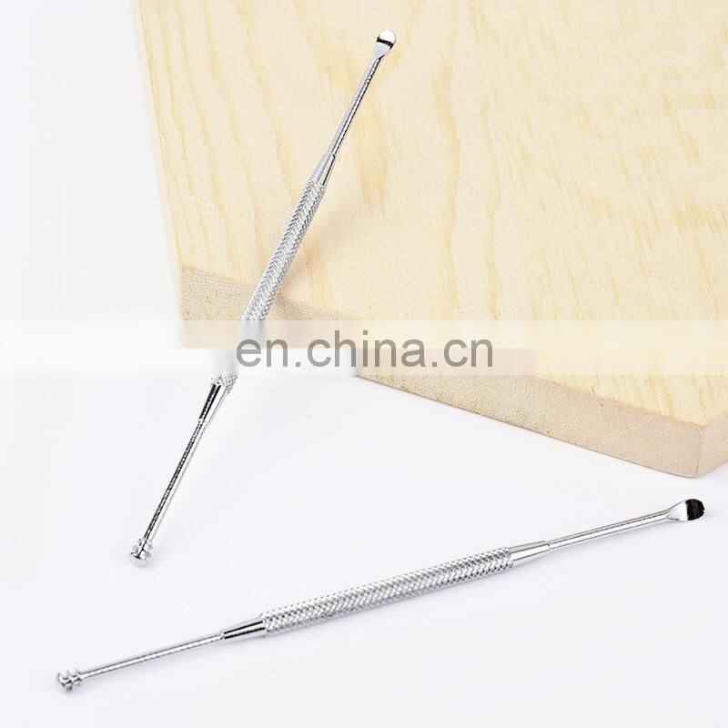 Stainless steel Ear Cleaner Portable Ear Wax Pick Double Headed Ear Spoon Cleaning Tool