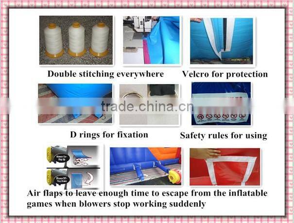 Amusement park colorful mobile games inflatable batting cage