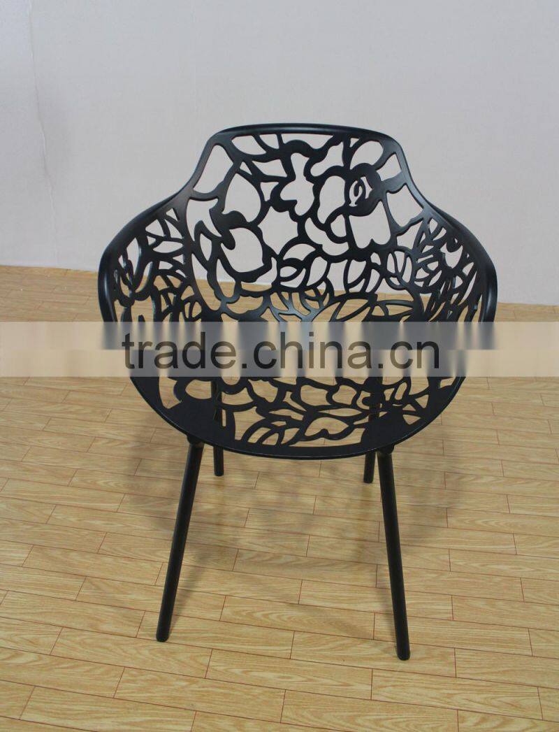 Luxury outdoor furniture flower back forest garden chair