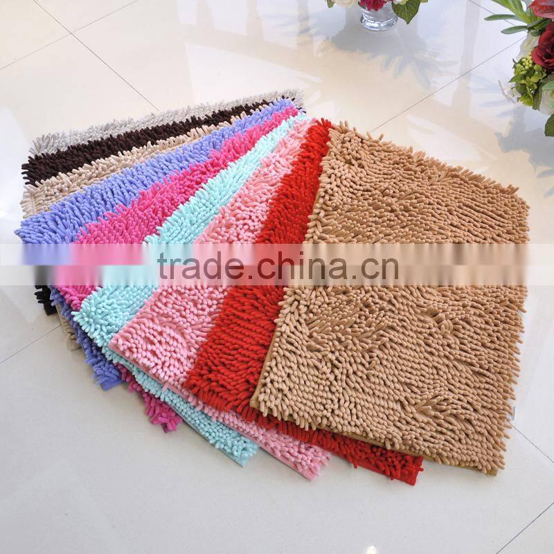 China microfiber small chenille mats golden supply