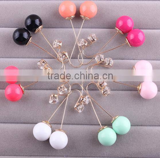 Promotional Fashion New Teardrop Beads Pendant Womens Hoop Earrings