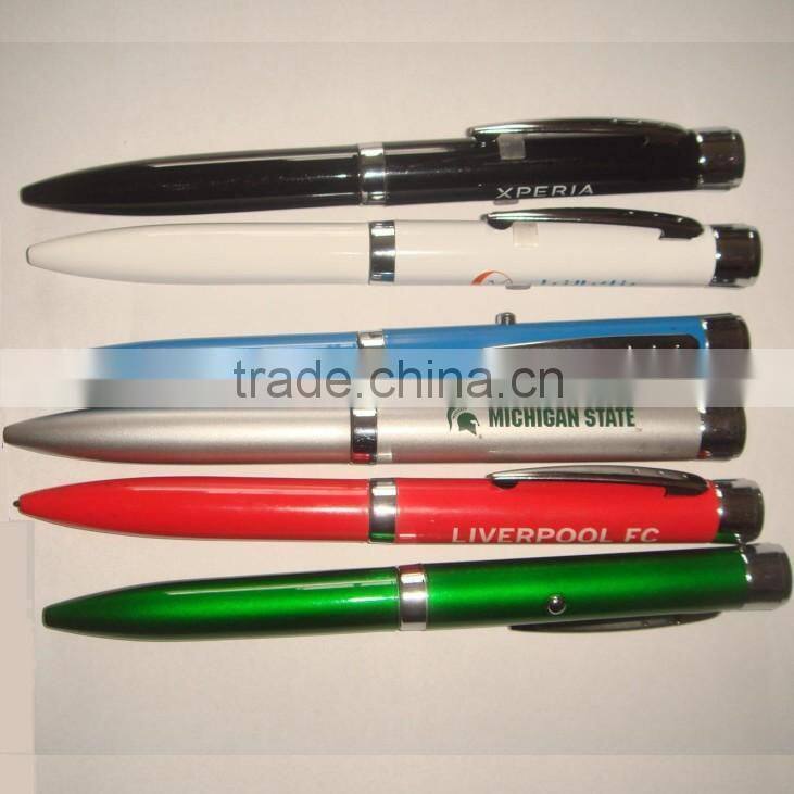 led company logo laser pen For Giveaway Gift ,promotional gift led projector pen , custom advertising led projector pens