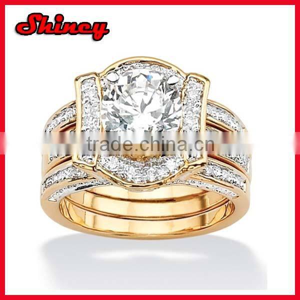rose gold multi circle wrap gold micro silver zirconia ring
