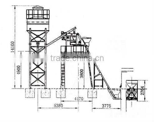 precast concrete plants HZS25 for sale,automatic concrete batch plant with bv certification