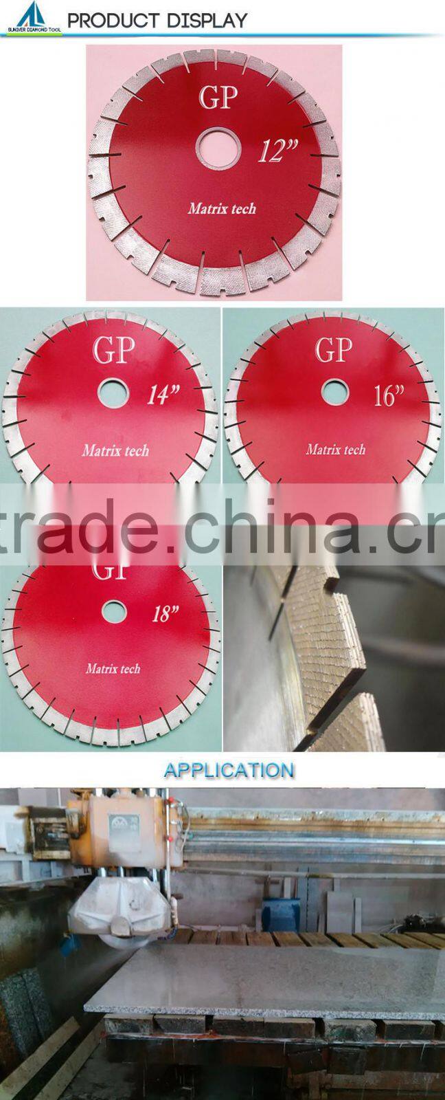 27mm tall segment Diamond saw blade for cutting granite, diamond cutting blade, circular saw blade