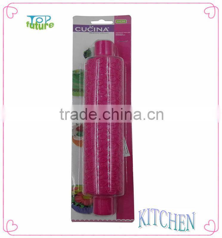 Food grade plastic custom cake fondant rolling pin