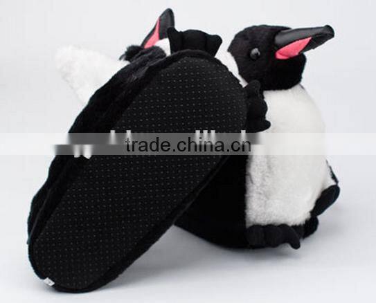 Penguin Slippers/plush penguin slipper/plush indoor penguin slippers