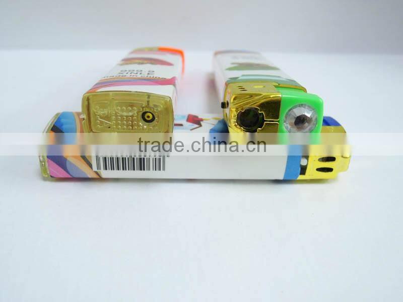 wholesale china lighter factories wrap paper refillable electronic lighter