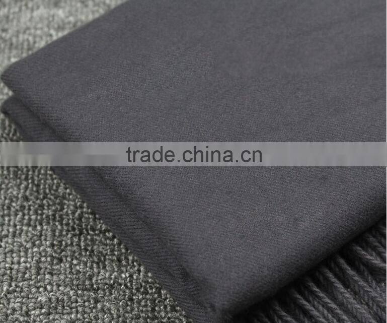 Best Selling Winer Warm Woman Fashion Tassel Plush Plain Cashmere Pashmina