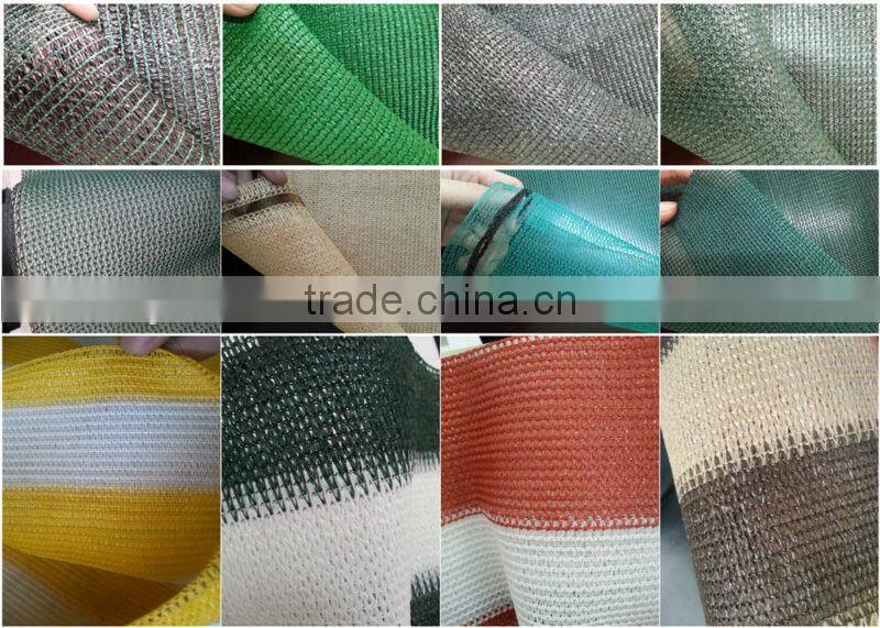 New hdpe 185g six needle type dark green and white shade net with 90% shade rate
