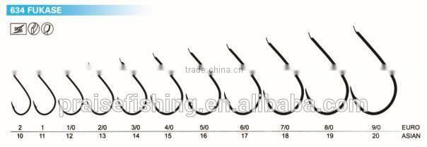White Nickle high carbon steel PR-634 FUKASE wholesale fishing hook