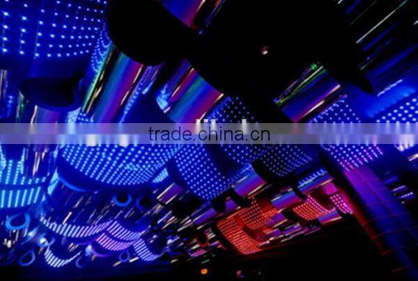 Indoor flexible curtain p40 mesh led screen work with our control system