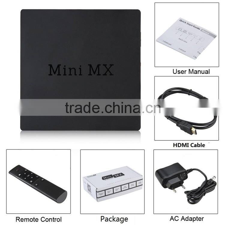 Google Android 5.1 TV BOX Amlogic S905 Fully Loaded KODI Quad Core MINI MX Smart Android TV BOX